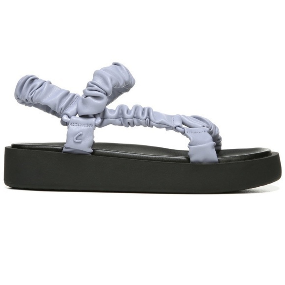 Sam Edelman Ruched Strap Sandal Light Blue - Picture 9 of 12